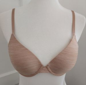 Victoria's Secret Uplift Semi Demi Bra 34C Tan